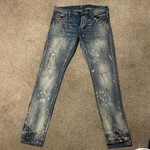 Mens PRPS Splatter paint Denim jeans